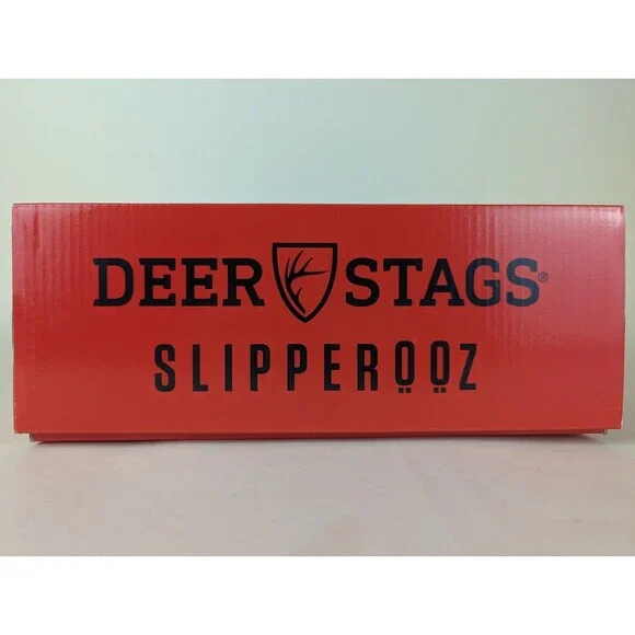 DEER STAGS Smiley Slippers Mens 9 M Blue Memory Foam Indoor Outdoor Shoes NWB - Picture 14 of 16